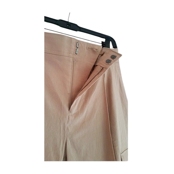 Vince Linen Blend Oat Beige Cargo Trouser Pants NWT Size 4 - Picture 8 of 12